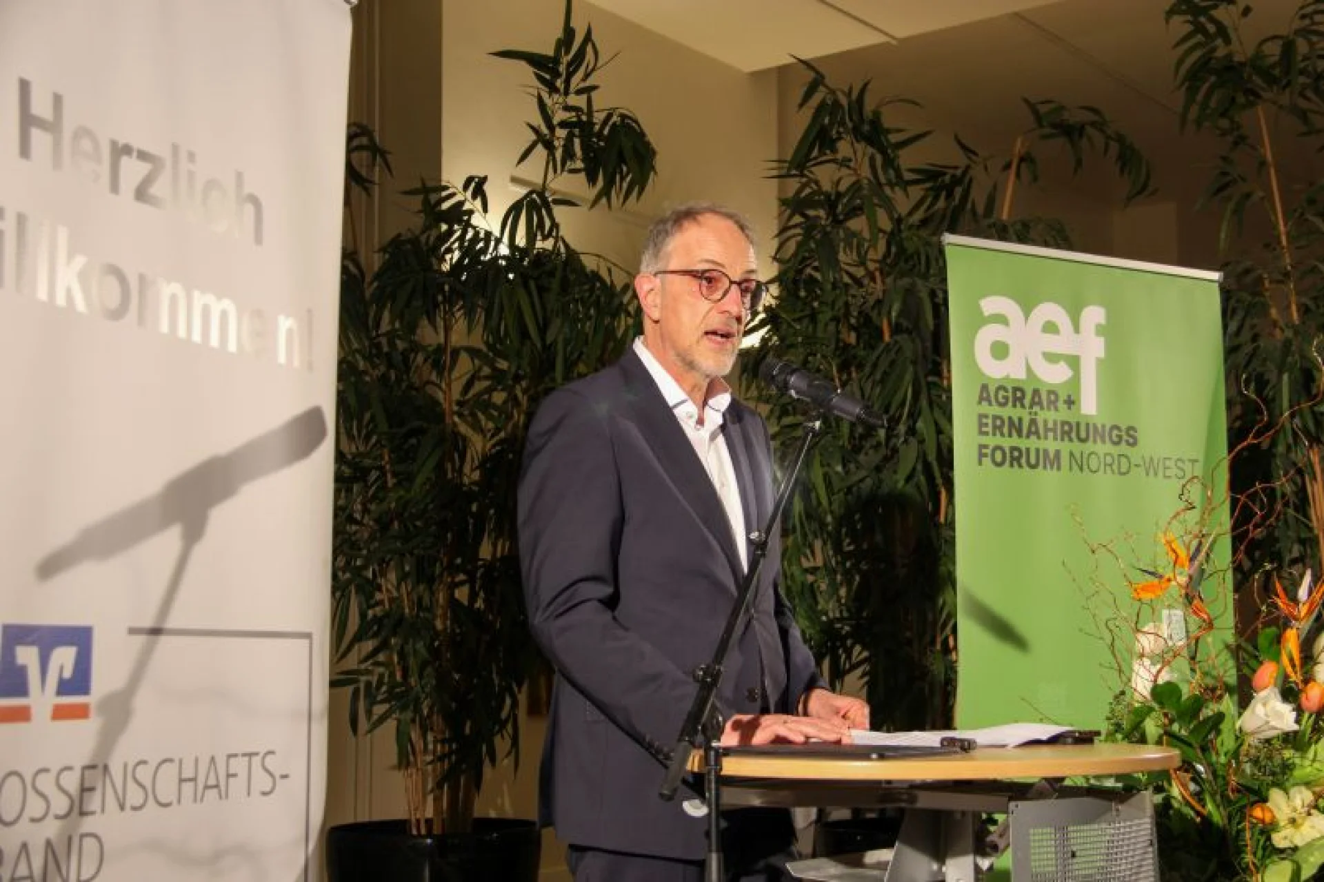Verbandsdirektor Axel Schwengels bei der Eröffnung des diesjährigen  Parlamentarischen Abends der Ländlichen Genossenschaften